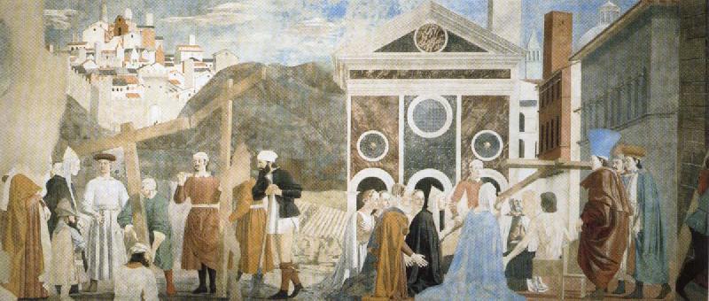 Piero della Francesca Discovery and Proof of the True Cross Norge oil painting art